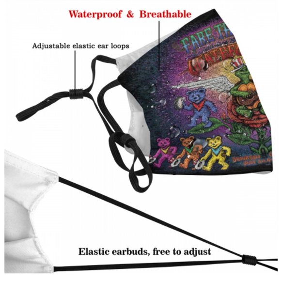 Grateful dead Face Cover Headband Balaclavas - Picture 3 of 6